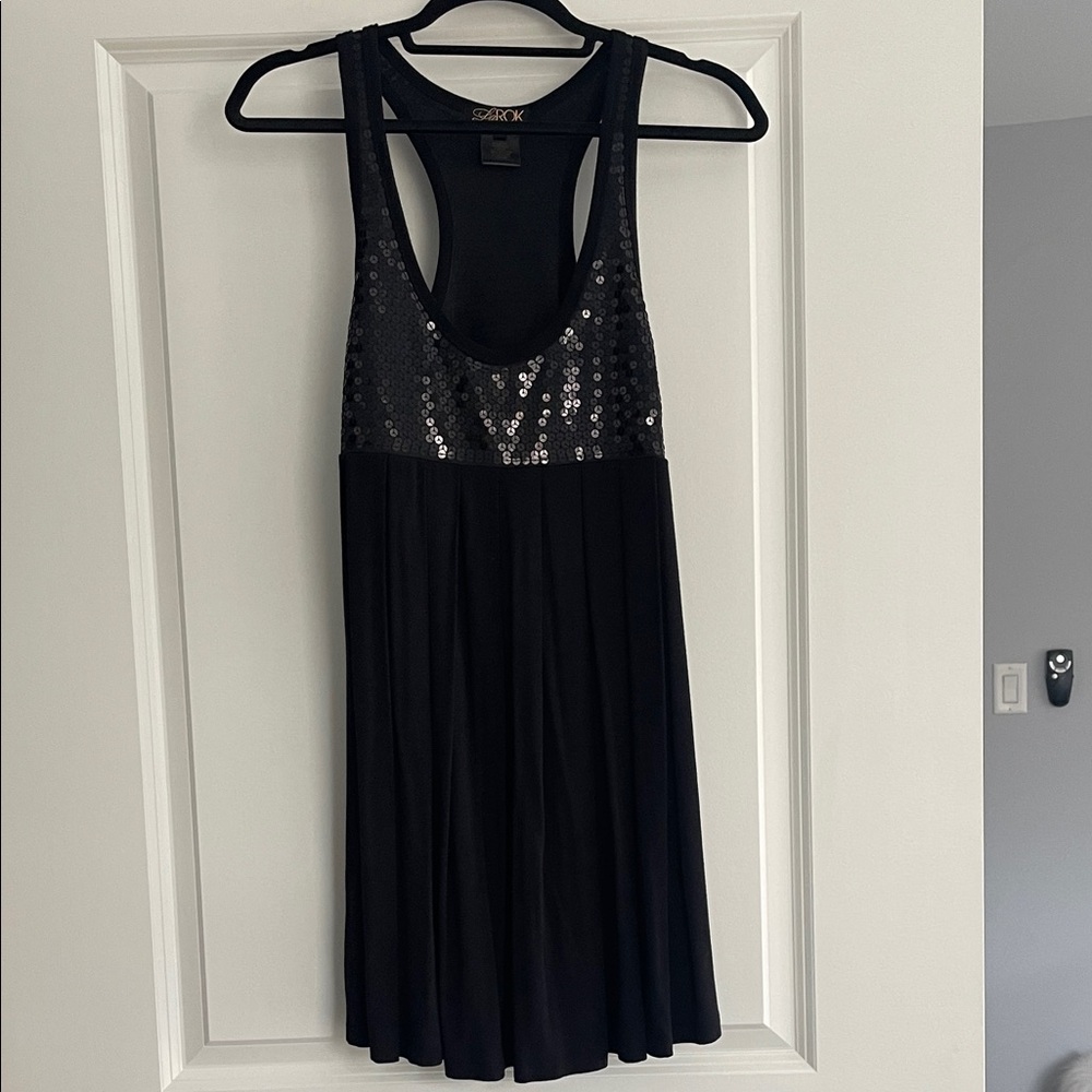 LaRok Black Textured Dress